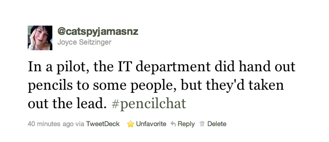 Pencil chat