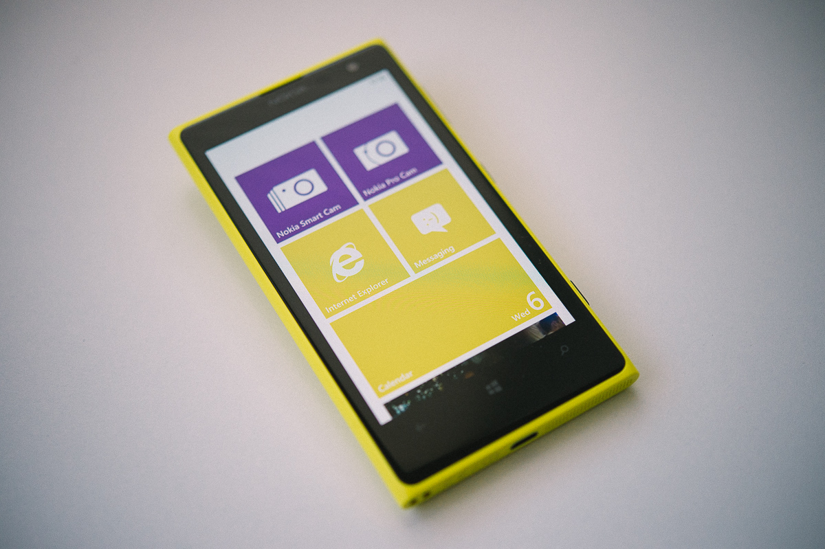 Windows Phone on the Lumia 1020